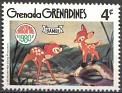Grenadines 1980 Walt Disney 4 ¢ Multicolor Scott 415